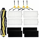 Ersatzteile-Set für Tesvor X500/X500 Pro/M1, für Neatsvor X500 Roboter-Staubsauger, 1 Rollenbürste, 4 Filter, 4 Seitenbürsten
