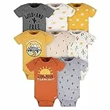 Gerber Baby 8er-Pack kurzärmelige Onesies-Bodys, Südwesten, 6–9 Monate