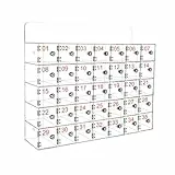 Transparenter Telefonnizer mit 40 Steckplätzen – sichere Aufbewahrungslösung für Home Office Meetings Veranstaltungen Klassenzimmer – schlankes Design für mobile Geräte