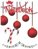 Christmas Notebook: Christmas-themed notebook 120 pages with joyful pattern: 8.5'×11' inch