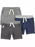 Simple Joys by Carter's Baby Jungen Multipack Knit Shorts, Navy Heather/Charcoal Heather/Grey, 5T, Navy Heather/Charcoal Heather/Grey, 5 Jahre