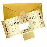 Goldenes Ticket, Gutschein zum selber ausfüllen , Geschenke für Frauen, Geschenke für Freundin, Geburtstagskarte, Geburtstagsgeschenk, Reisegutschein, Überraschungsgeschenk, Mutterstags geschenk
