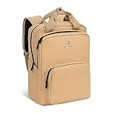 Pactastic 3-Fächer Daypack mit Tragegriff | 710 Gramm leichter Rucksack aus wasserabweisendem veganem Tech-Material | 30 x 20 x 40 cm mit Getränkehalterung & Laptopfach