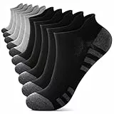 YouShow Sneaker Socken 35-38 Knöchelsocken Schwarz Grau 10 Paar