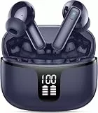Rinsmola Kopfhörer Kabellos Bluetooth 5.4, In-Ear Kopfhörer Bluetooth mit 4 ENC Mic, Kabellose Kopfhörer 40 Std Noise Cancelling Earbuds, IP7 Wasserdicht Ohrhörer, LED-Anzeige Headphone, USB-C, Blau