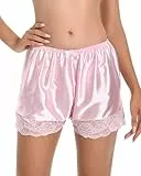 Damen Satin French Knickers Höschen Kurze Slips (Babyrosa, XXL)