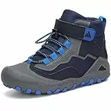 Mishansha Wanderschuhe Jungen Leicht Trekkingschuhe Kinder Outdoorschuhe Flexibel Atmungsaktiv Sportschuhe Wanderstiefel Marineblau 30 EU