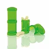 Twistshake 78026 Milchpulverbehälter, 2x 100 ml/3 oz, grün