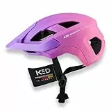 KED Embrace MU-1 Allround Helm Für City Trail Mit Verstellbarem Visier Und Beleuchtung | Farbe: Violet Pink Matt, Größe: 54-58 (M)