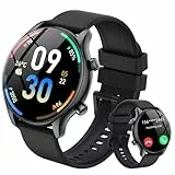 vamout Smartwatch Herren Damen Rund mit Telefonfunktion/AI Assistentin,1.39' HD Uhr,120+ Sportmodi Watches for Men, Fitnessuhr Herren mit SpO2 Pulsuhr Schlafmonitor, IP68 Wasserdicht, für iOS Android