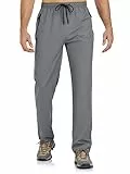 BondiTrekk Jogginghose Herren Reißverschlusstasche Sporthose Lang Sport Hose Trainingshose Laufhose Yogahose Sweatpants Hosen mit Gummizug für Herren(Grau,XXL)