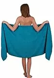 Betz Saunatuch XXL 80x200 cm – Palermo Saunahandtuch aus 100% Baumwolle – Weiches, saugstarkes Saunalaken für Damen & Herren – Ideal für Sauna, Wellness & Spa Farbe Petrol