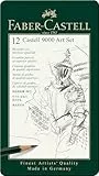Faber-Castell 119065 - Bleistift CASTELL 9000, 12er Art Set, Inhalt: 8B - 2H