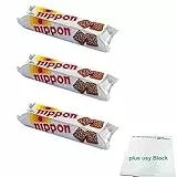 Nippon Knusperhappen, Office Pack (3x200g Packung) + usy Block