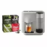 Avoury One Teemaschine mit Kapselsystem – Premium Teebereiter für Teekapseln mit automatischer Temperaturregelung, modernes Design (Grey Black, im Bundle)