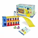 Learning Resources Numberblocks Counting Car Garage Ages 3+ Numberblocks Toys Interactive Garage Playset with Sounds, Mathe Learning Fun, Includes 2 Mini Vehicles