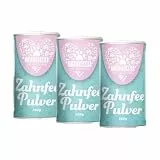TIERLIEBHABER – Zahnfee Pulver zur täglichen Hunde Zahnpflege – Von Tierärzten entwickelt – Zahnpulver für Hunde gegen Zahnstein Hund & Mundgeruch Hund – 200g x 3 natürliches Pulver