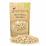 Bio Erdnüsse blanchiert roh 1 kg Erdnüsse Geschält 1kg Großpackung Erdnuss Kerne Ungesalzen Naturbelassen Ohne Zusätze Ohne Schale