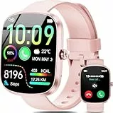 OUKITEL Smartwatch Damen (Anruf Annehmen/Tätigen), 1,91' TFT Smart Watch Damenuhren, 140+ Sportmodi Fitnessuhr, Herzfrequenz/Schlaf/SpO2/Schrittzähler, IP68 wasserdichte Uhr Damen für Android iOS
