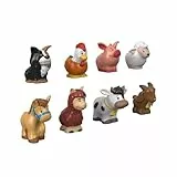 Fisher-Price GFL21 - Little People Bauernhof-Set, 8 süße Tierfiguren für den Bauernhof, Spielzeug Geschenk für Kinder ab 1 Jahr