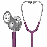 3M Littmann Classic III Stethoskop zur Überwachung, 5831, pflaumenfarbener Schlauch, 69 cm