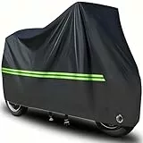 Outdoor Motorradabdeckung für Honda Activa 4G, Garage für Motorräder Abdeckung, Motorrad Plane Staubdicht Wetterfest mit Reflektionsstreifen