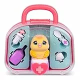 Little Live Pets Ouchies Tierarztset – Chirpy das Küken, interaktiv, aufleuchtende Wangen, 16,7 cm Tierarztset & Zubehör, verarzte & Heile wie EIN echter Tierarzt, 20+ Geräusche, Lichter & Reaktionen
