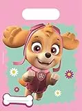 Procos 90280 - Partytüten Paw Patrol, Skye & Everest, 6 Stück, Größe 16,5 x 22,5 cm, Tüten, Taschen, Geschenke, Give-Away, Helden auf vier Pfoten, Hunde, Party, Dekoration
