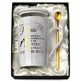 Geburtstagsgeschenk für Papa Geschenk zum Geburtstag Vatertag, Bester Papa Tasse, Du Wirst Papa Geschenke für Werdende Vater, 400ml Grau Marmor Becher mit Goldschrift, Deckel Löffel Karte, Geschenkbox