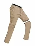 BondiTrekk Outdoor Wanderhose für Herren Zip-Off-Wanderhose-Abnehmbar-Trekkinghose, Atmungsaktiv Outdoorhose Arbeit Hosen Schnell Trockend Sommer Funktionshose