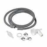 Xavax Ablaufschlauch Set, für Kondenstrockner (zum Anschluss eines Kondenstrockners an einen Siphon, zum Ablaufen des Wassers, hohe Druckfestigkeit, Ablaufschlauch Verlängerung)