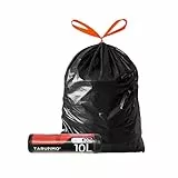 Tarunmo Müllbeutel 10l - Praktische Mülleimer 10l Beutel, Kompatibel mit 5-Liter-Mülleimern, Ideal für Haushalt, Küche und Büro, no Cosmetics, (20)