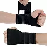 ACWOO Handgelenkstütze, 2 Stück Handgelenkbandage, Flexibel-Handgelenkschiene für Karpaltunnel, Einstellbar Klettverschluss Handbandage für Sport und Alltag, Atmungsaktiv wrist wrap für Damen Herren