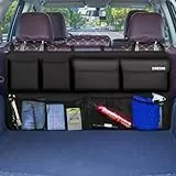 Einesin Kofferraum Organizer Auto, Aufbewahrungstasche, Kofferraumtasche Auto mit Starkes elastisches, Zauberstabstruktur für SUV (90x46cm)