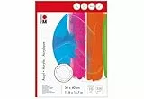 Marabu 1612000000013 - Malblock für Acrylmalerei, 360 g/qm, 10 Blatt, 30 x 40 cm, weiß, Acrylmalpapier satiniert, glatt, säurefrei, aus Cellulose, für Acrylmalerei, Gouache und Deckfarben geeignet