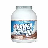 Body Attack POWER PROTEIN 90 - Chocolate - 2kg Dose - Mehrkomponenten Protein Pulver, Made in Germany - Mit BCAA, Vitaminen & L-Carnitin - Protein Shake extra cremiger Geschmack, gute Löslichkeit