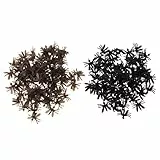 GLEAVI 200 Stück Realistische Mückenmodell Pädagogische Insektenfiguren in Schwarz und Braun Kleiner Tierfiguren als Scherzartikel für Halloween Partys