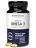 Sanhelios PREMIUM Omega-3 | 260 Weichkapseln für 130 Tage | Laborgeprüft