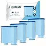 Wessper Wasserfilter Kartuschen Kompatibel mit Philips Aquaclean CA6903/10 CA6903/22 CA6903 und Saeco Kaffeemaschine, Filterpatrone mit Aktivkohle für Kaffeevollautomat - 4er Pack