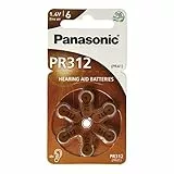 Panasonic Hörgerätebatterien PR312 (10 Blister Pack - 60 Batterien)