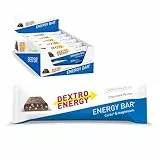 Dextro Energy Energieriegel Schokolade mit Protein Crispies 24x50g Vorteilspack – Powerriegel mit 81 mg Magnesium pro Portion