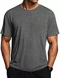 Weardear Herren Sport Shirt Funktionsshirt Sportshirt Schnelltrocknend Atmungsaktiv Sport Tshirts Männer Winter Laufshirt Golf Tennis Lässig T-Shirt Marineblau XXL