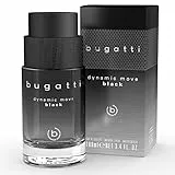 bugatti Parfüm Herren Dynamic Move BLACK 100ml I Orientalisch- Eau de Toilette I sinnlich-starke Kombination aus Kaschmirholz, Moschus & Litschi I fruchtig, frisch & holzig-warm