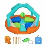 Bestway H2OGO!™ Wasserpark, Dodge & Drench, 450 x 450 x 268 cm, mit Dauergebläse