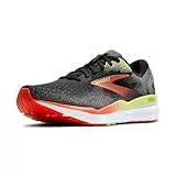 Brooks Herren Ghost 16 Laufschuhe Neutralschuh Black/Mandarin Red/Green - Schwarz 45