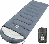 Naturehike Deckenschlafsack,3 Jahreszeit Wasserdicht Ultraleicht für Erwachsen Kinder über 7 Grad für Camping Wandern Outdoor Aktivitäten-220 x 85CM mit Tragetasche