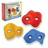 Schildkröt® Kinder Klettergriffe, 12 Griffe zum Bouldern in 3 versch. Formen, für Indoor und Outdoor Kletterwand