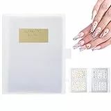 Lusofie Nail Sticker Book 80 Kartensteckplatz Collection Album Leeres Nail Sticker Display Book Plastic Sticker Aufbewahrungsbox für DIY Nail Design Photo Card Stickeralbum