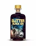 Outta Space - Glitter Black Gin - 0,5 Ltr. - 40% vol. - Schwarzer Gin mit Glitzer - Vegan
