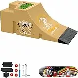 Gxdamxz Mini Finger Skateboard, Fingerskateboard Set, Fingerboard & Rampe Training Requisiten